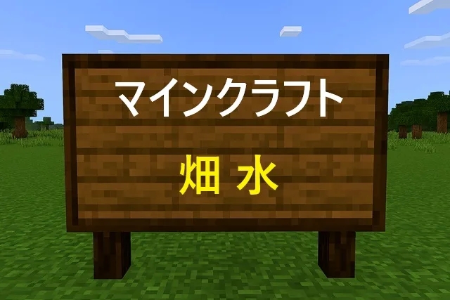 マインクラフト畑の水配置完全ガイド【初心者から上級者まで】